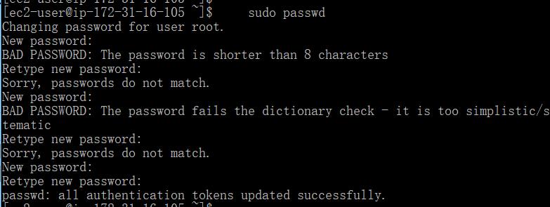 亚马逊EC2在linux 终端 you need to be root to perform this command问题解决 亚马逊EC2在linux 终端 you need to be root to perform this command问题解决